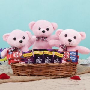 Cute Teddy & Chocolate Hamper