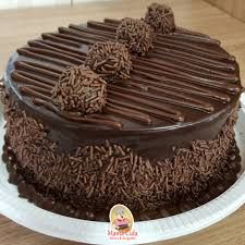 Chocolate Cake Topped With Chocolate Balls