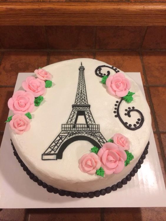 Effle Tower Theme Cake