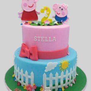 Peppa Pig Theme Cake 4