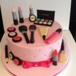 make up Theme Cake 2 1
