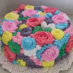 Colourful Rosette Cake 1