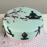 Yoga theme Cake 1