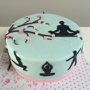 Yoga theme Cake