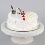 Heart Shape White Forest Cake 1