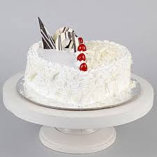 Heart Shape White Forest Cake