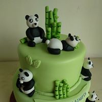 Panda Theme Cake